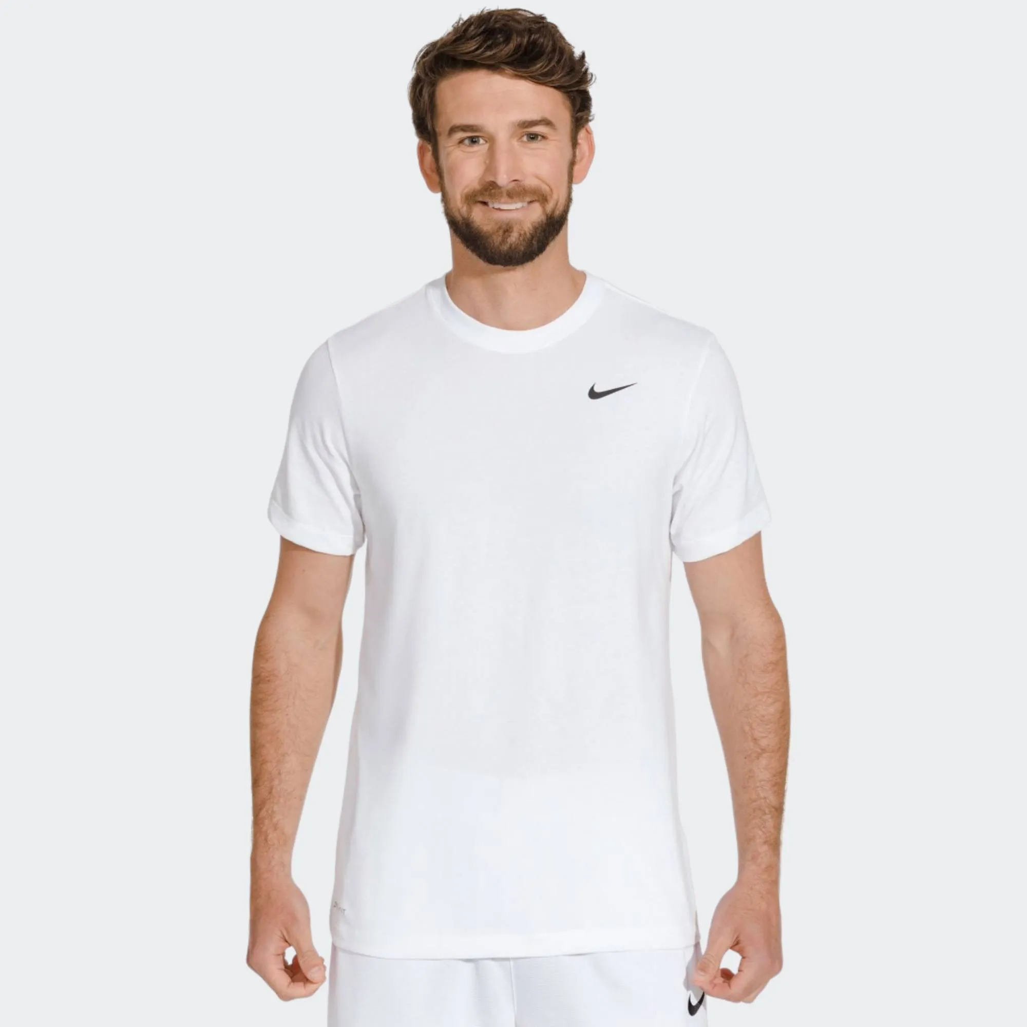 NIKE MENS DRI FIT TEE CREW SOLID