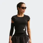 NIKE WOMENS TEMPO SWOOSH RUN DRI FIT TOP