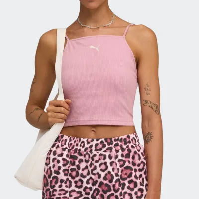 PUMA WARDROBE ESSENTIAL RIBBED TANK TOP
