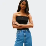 TOMMY JEANS SLIM BANDEAU RIB TOP
