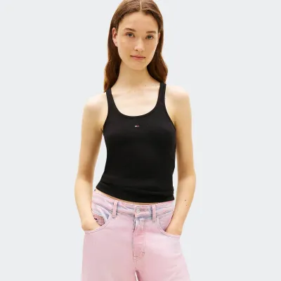 TOMMY JEANS SLIM RACER BACK RIB TANK