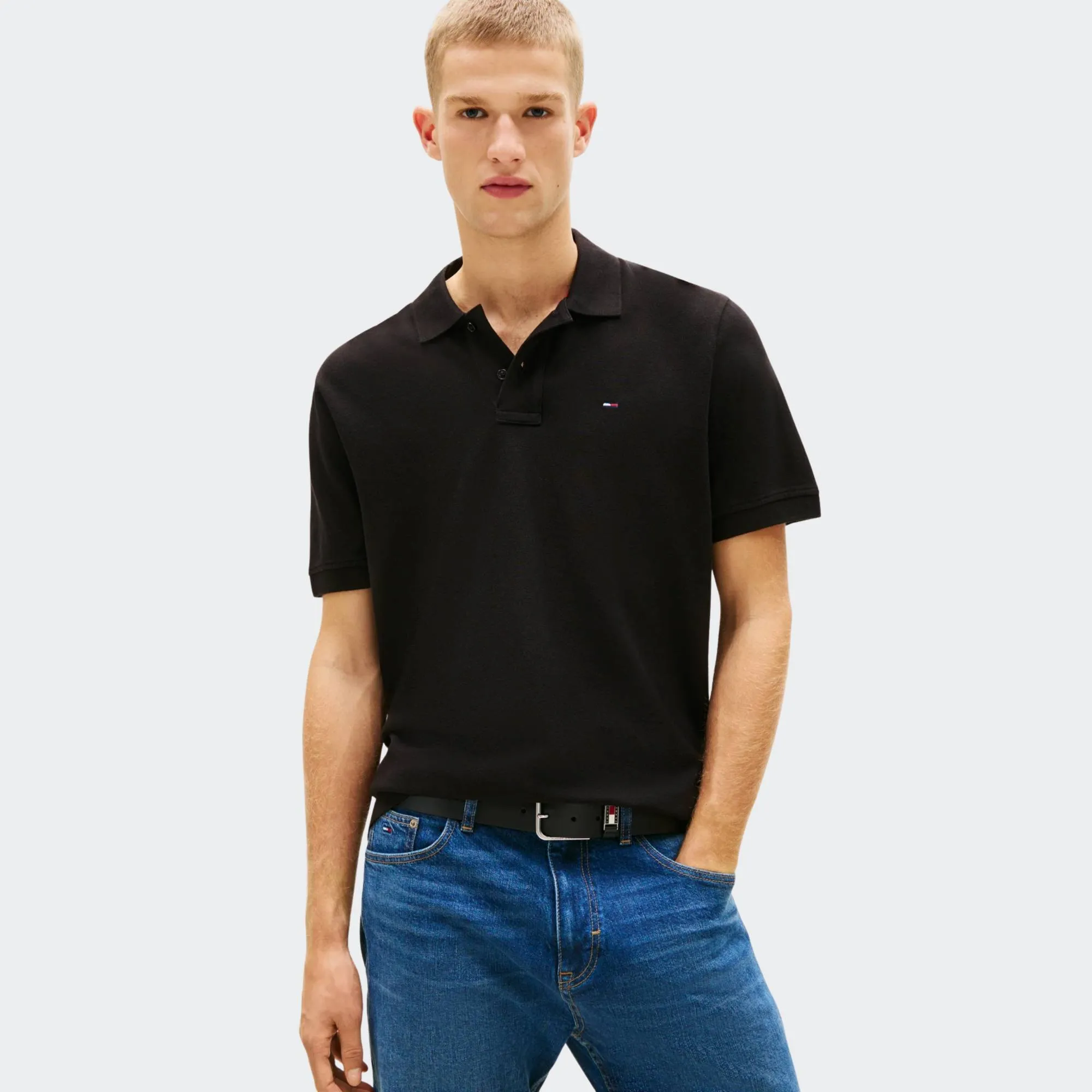 TOMMY JEANS MENS REGULAR ESSENTIAL POLO
