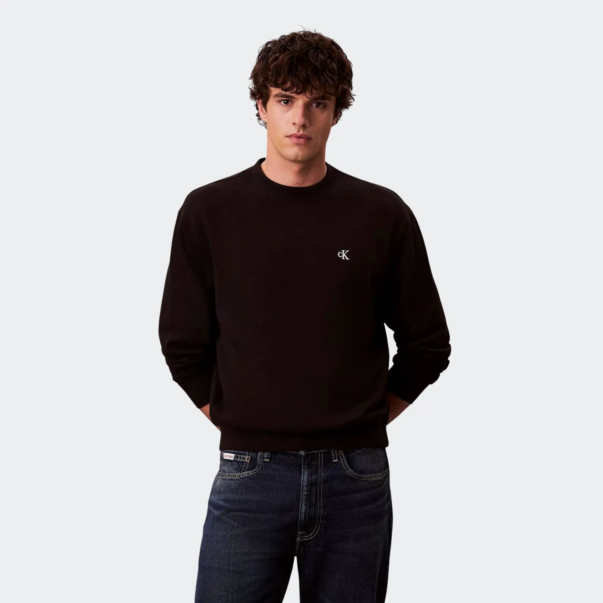 CALVIN KLEIN JEANS 350TERRY MONOGRAM SWTEATSHIRT