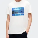 TOMMY JEANS MENS REGULAR PHOTO FLAG TEE