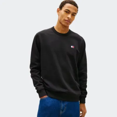 TOMMY JEANS MENS REGULAR BADGE CREW
