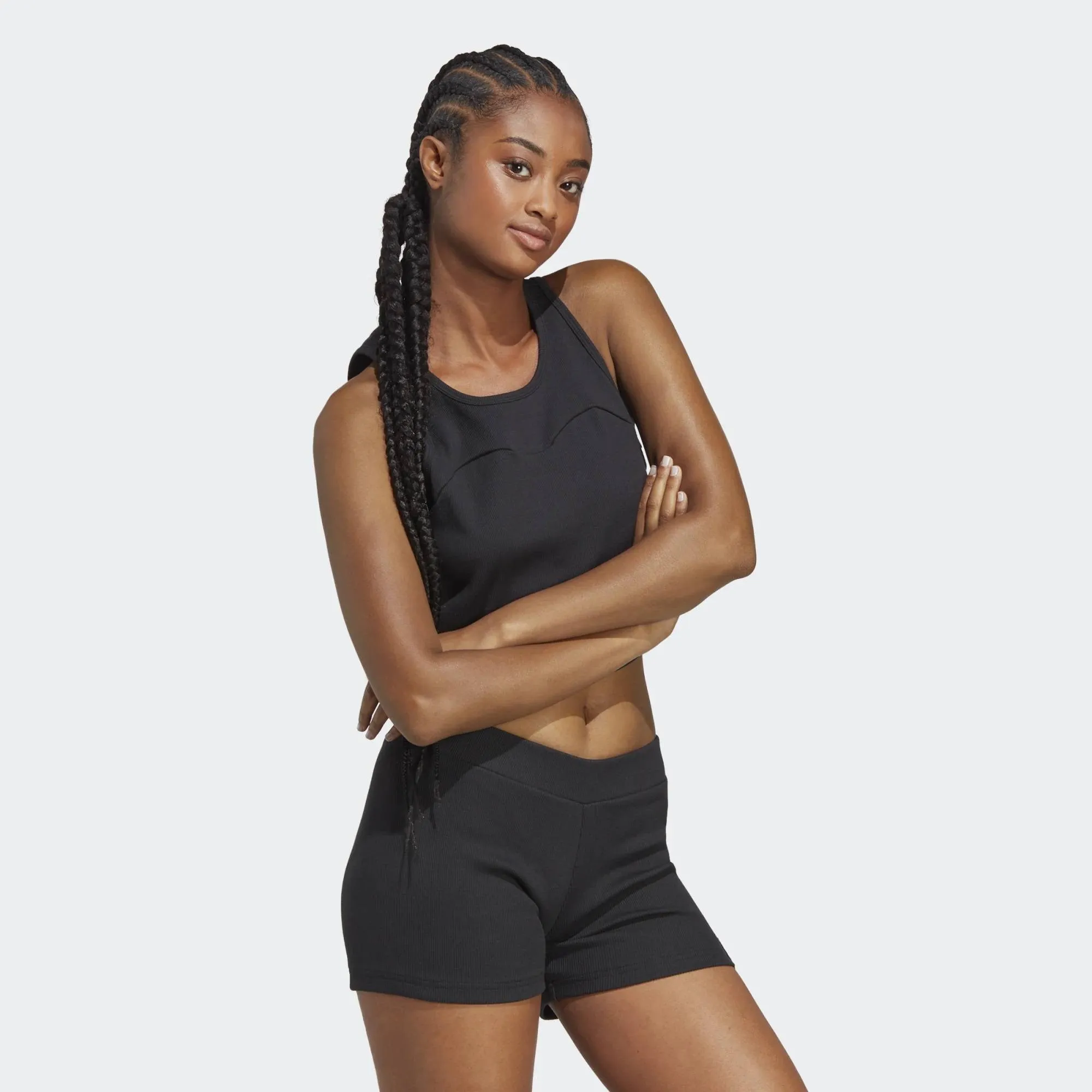 ADIDAS WOMEN'S LOUNGE RIB TANK