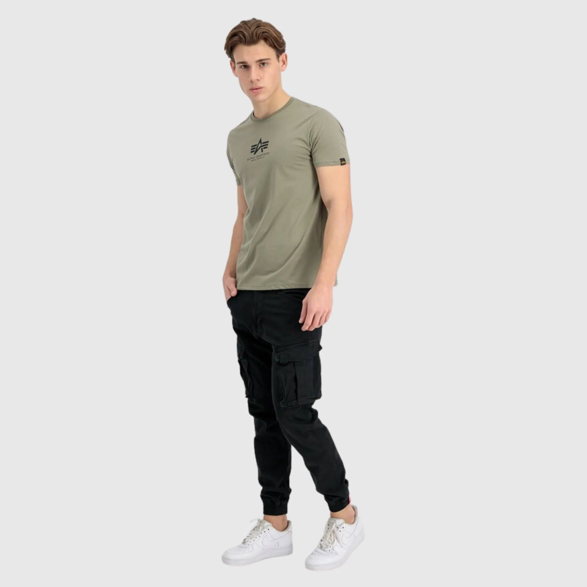 ALPHA INDUSTRIES BASIC MID LOGO T-SHIRT