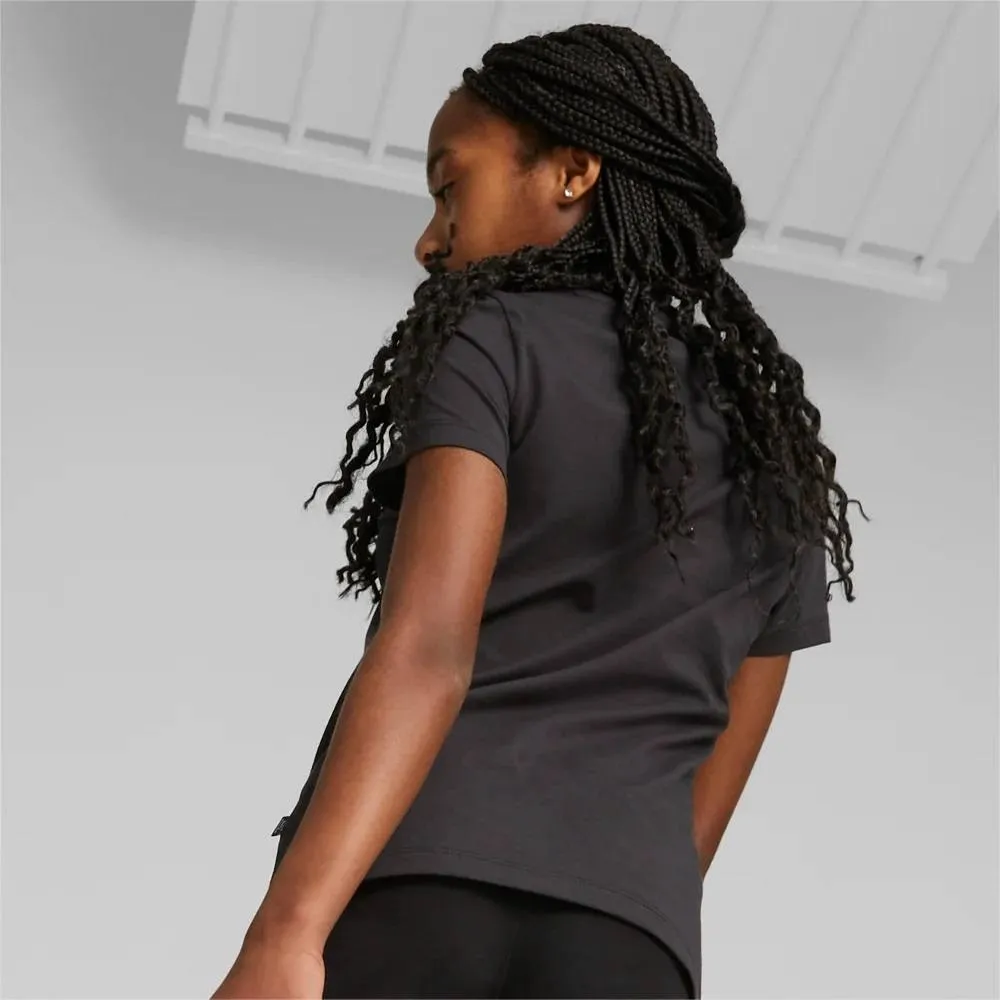 PUMA ESSENTIAL+  MONARCH LOGO TEE GIRLS