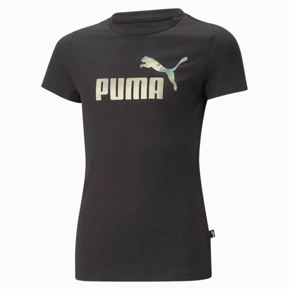 PUMA ESSENTIAL+  MONARCH LOGO TEE GIRLS