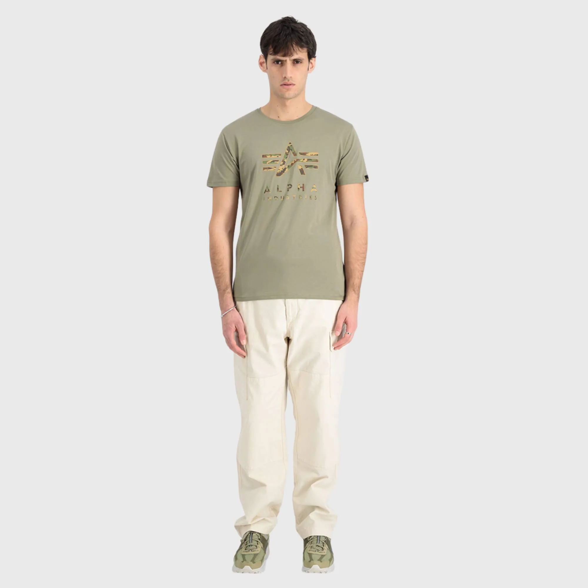 ALPHA INDUSTRIES CAMO PUFF PRINT T-SHIRT