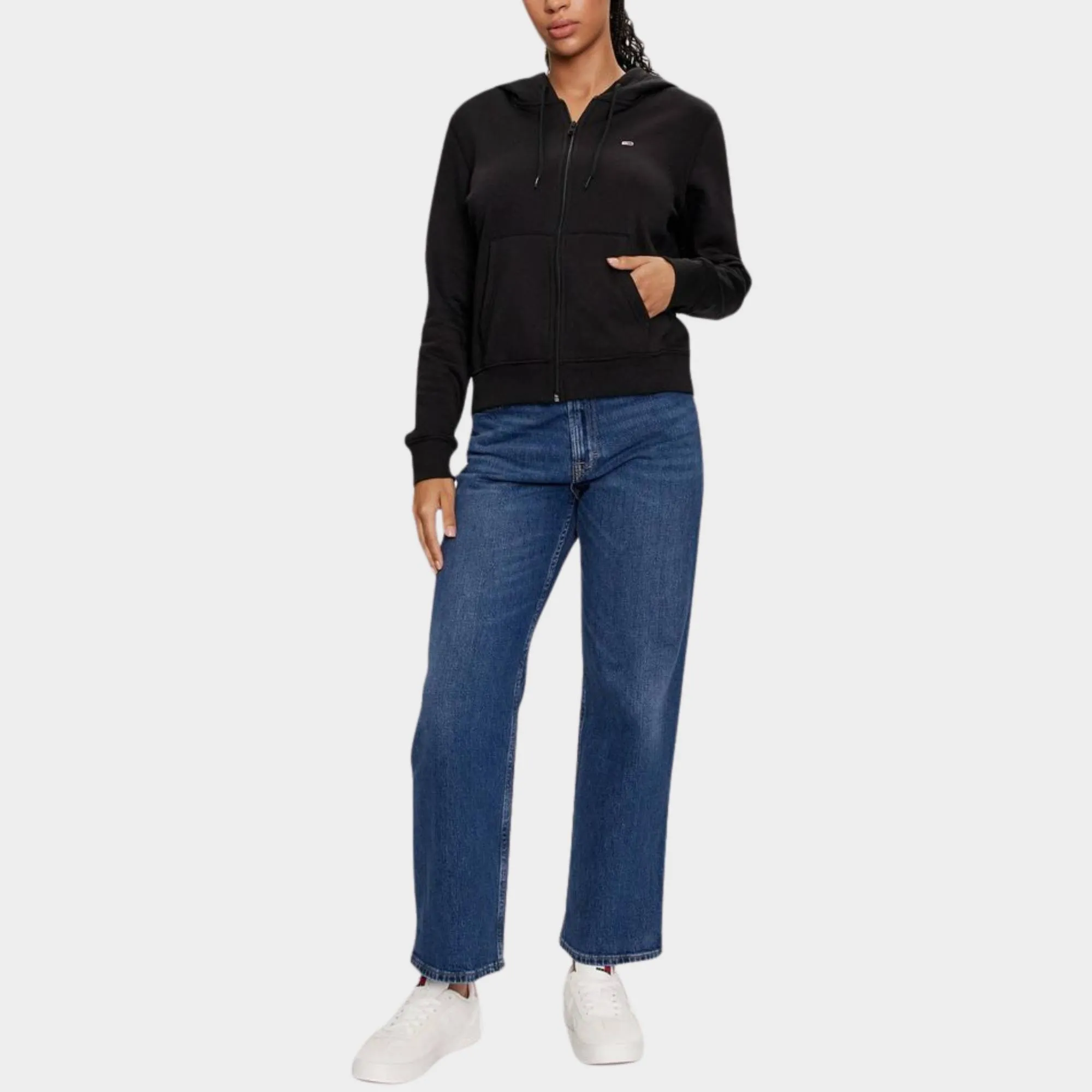 TOMMY JEANS WOMENS REGULAR FLAG ZIP THRU