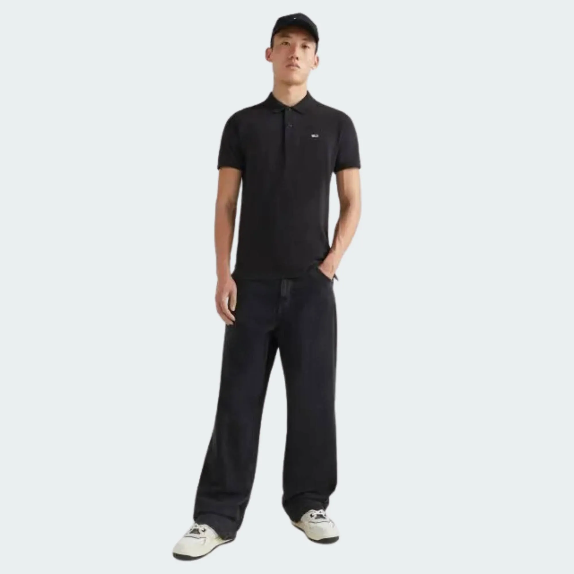 TOMMY JEANS SLIM PLACKET POLO