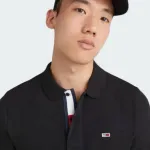 TOMMY JEANS SLIM PLACKET POLO