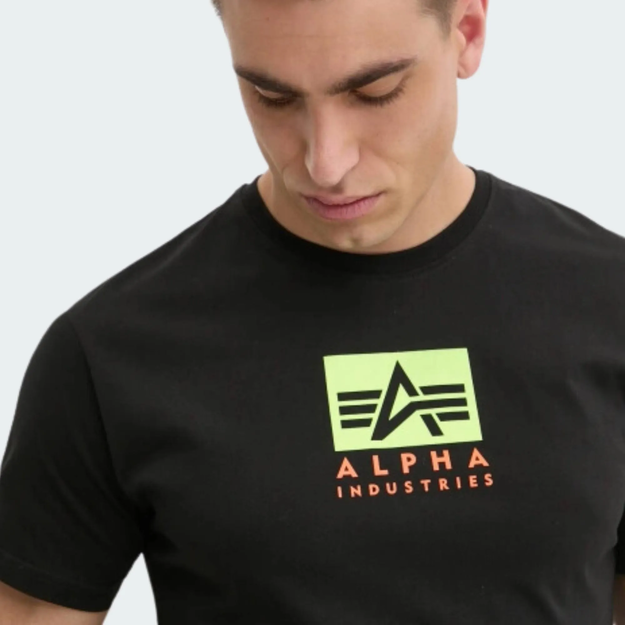 ALPHA INDUSTRIES SATIN LOGO T-SHIRT