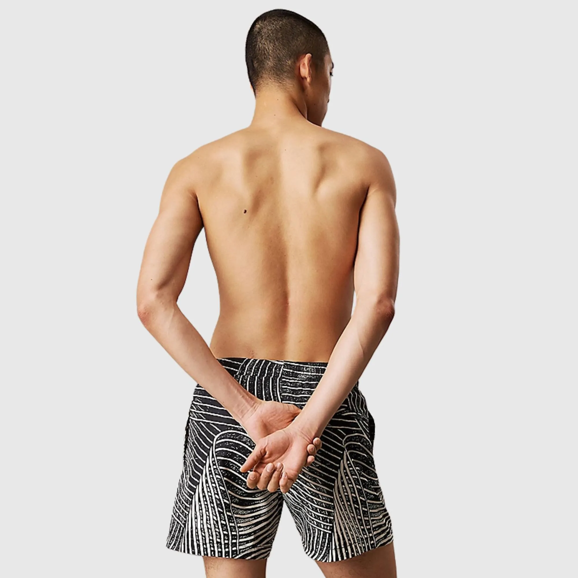 CALVIN KLEIN MEDIUM DRAWSTRING SWIM SHORT PRINT SWIM SHORT
