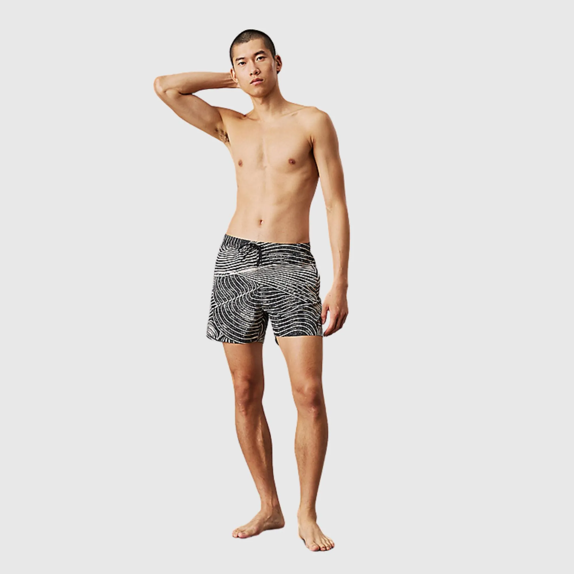 CALVIN KLEIN MEDIUM DRAWSTRING SWIM SHORT PRINT SWIM SHORT