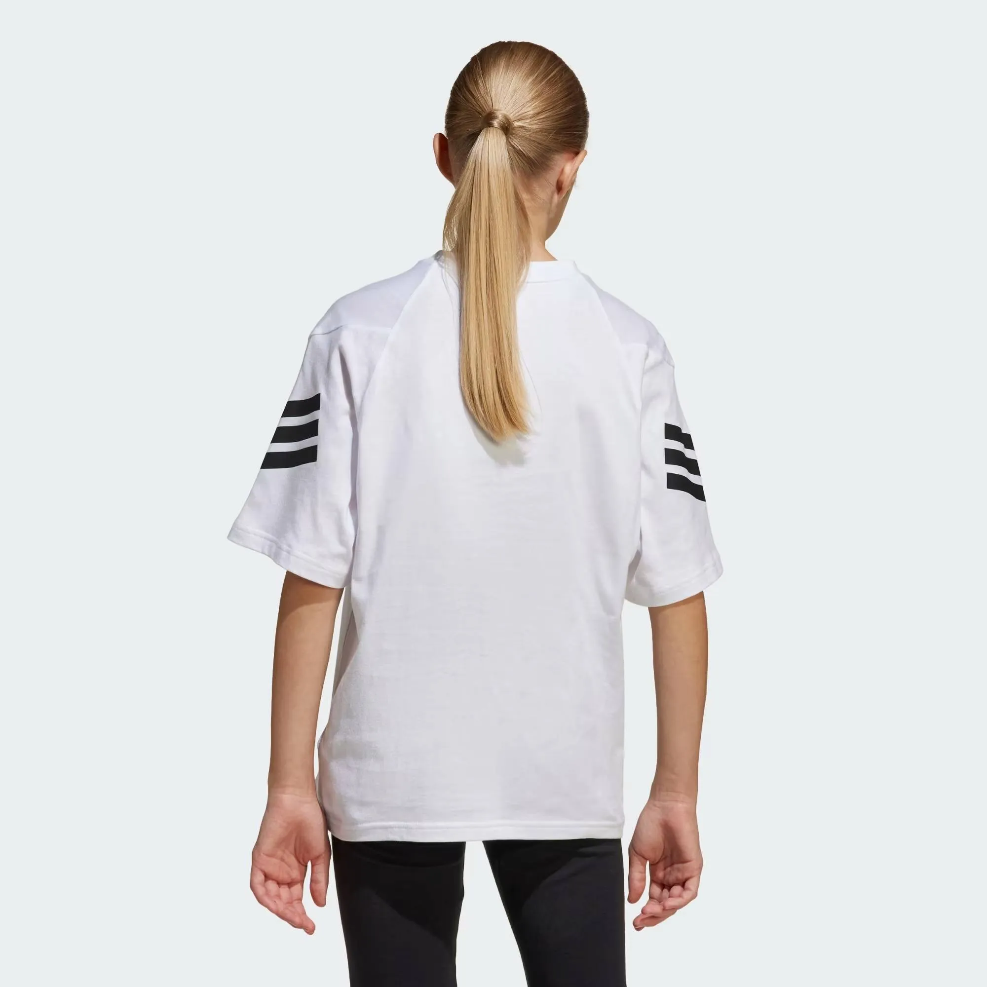 ADIDAS JUNIOR FUTURE ICONS 3 STRIPES TEE