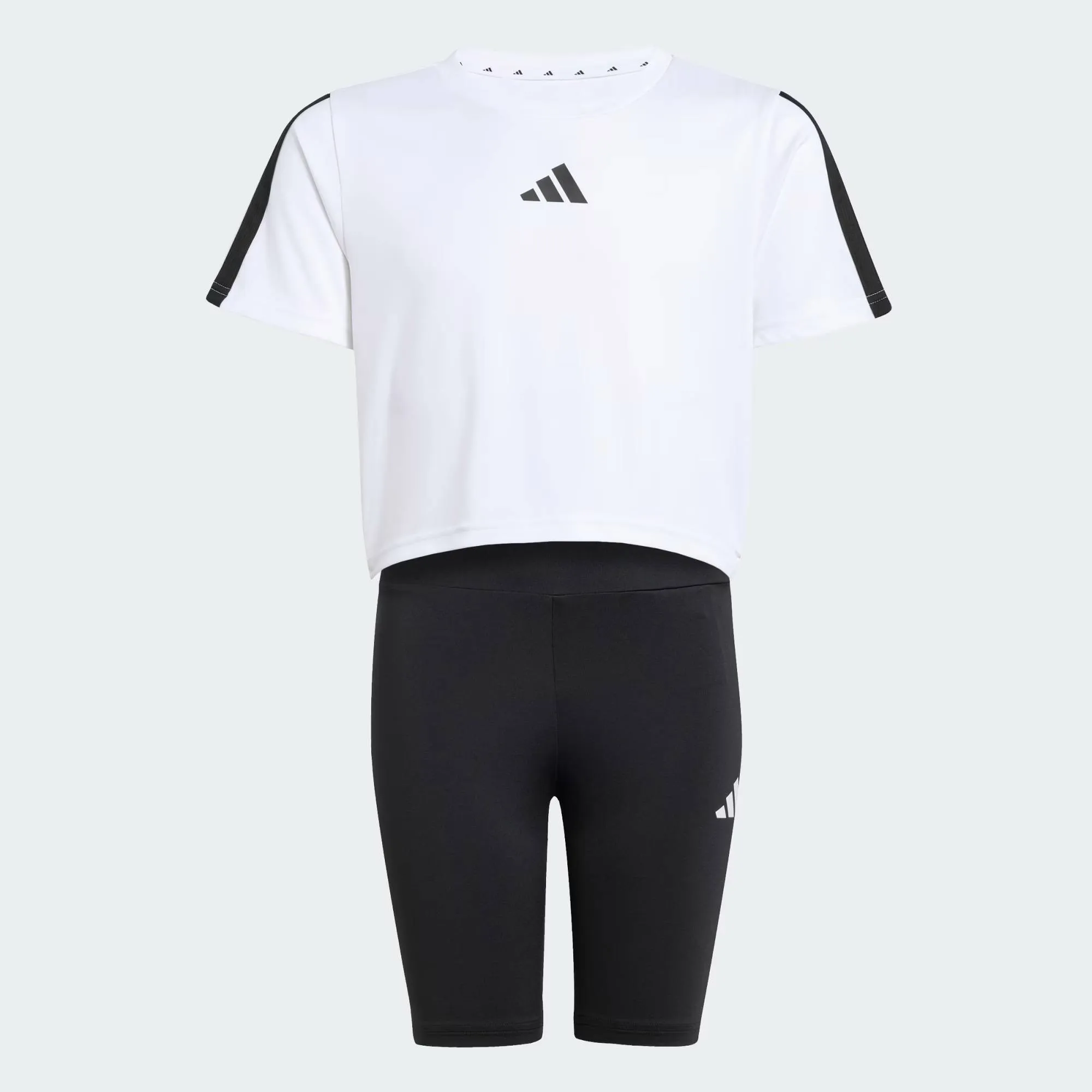 ADIDAS GIRLS TSHIRTR-ES 3-STRIPES SET