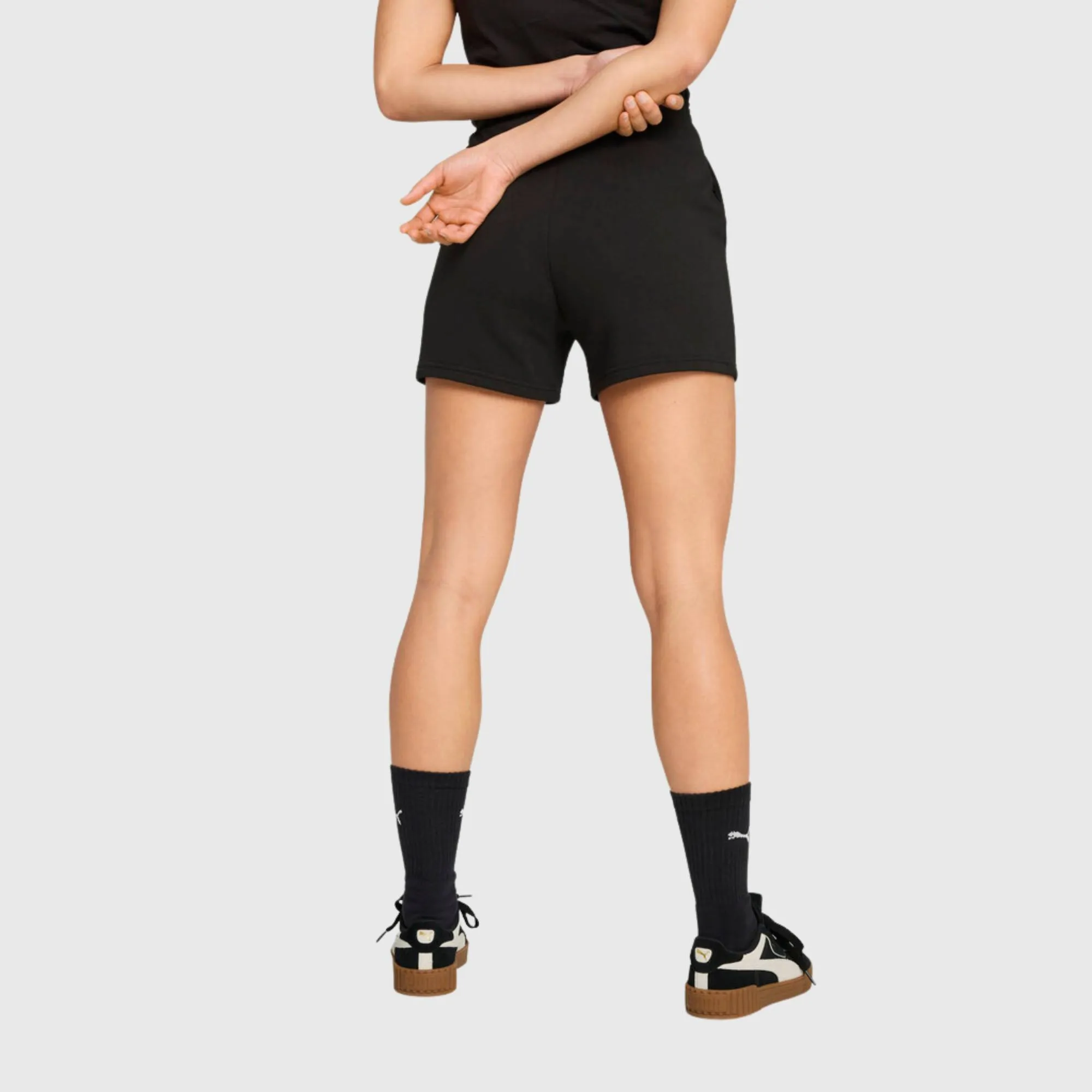 PUMA ESSENTIAL SMALL LOGO HIGH WAIST SHORTS