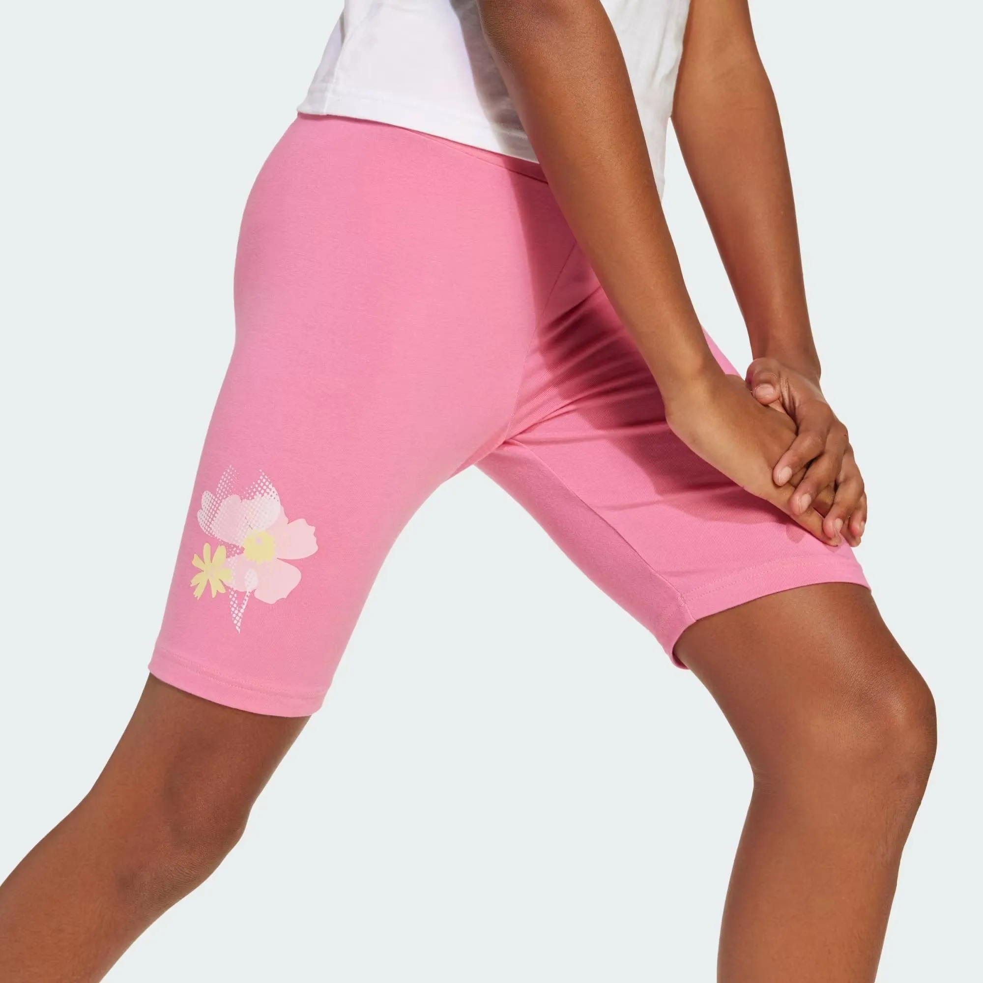 ADIDAS JUNIOR FLOWER BIKER SHORT