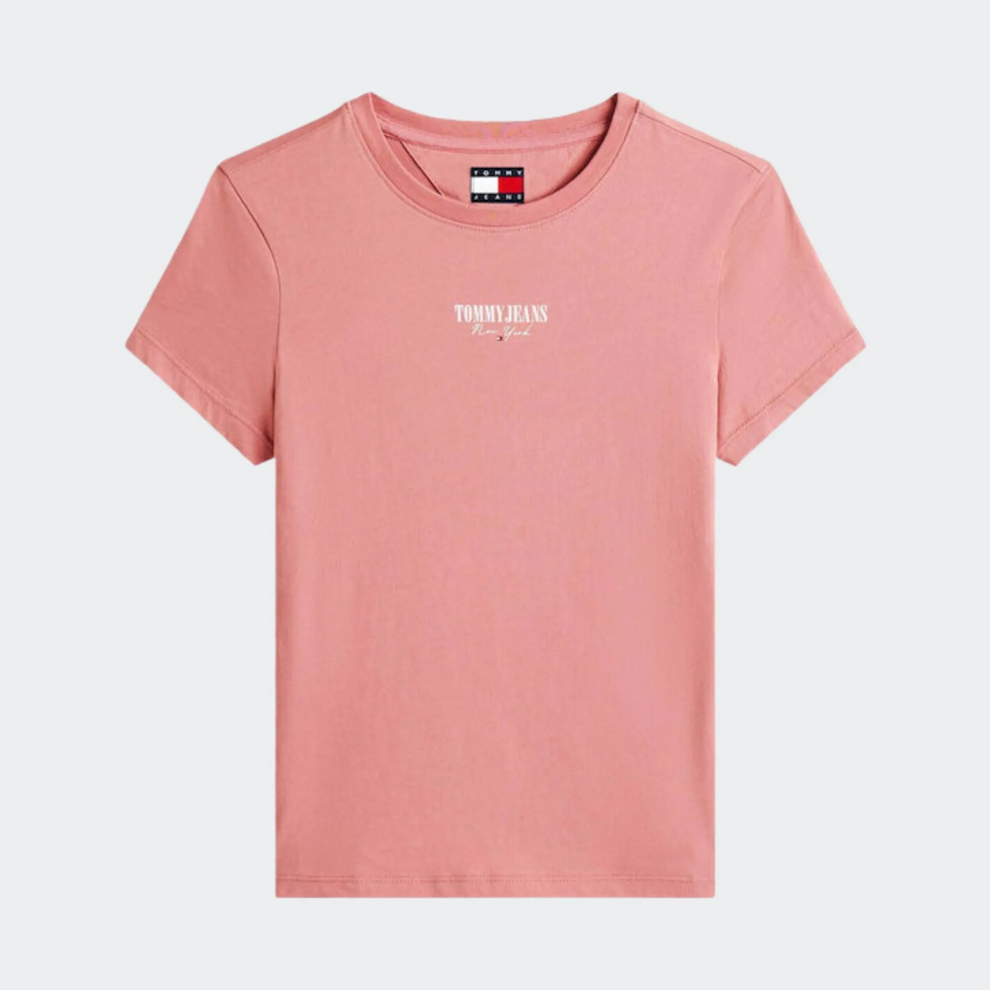 TOMMY JEANS WOMENS SLIM ESSENTIAL LOGO TEE