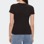 TOMMY JEANS WOMENS SLIM BADGE RIB TEE