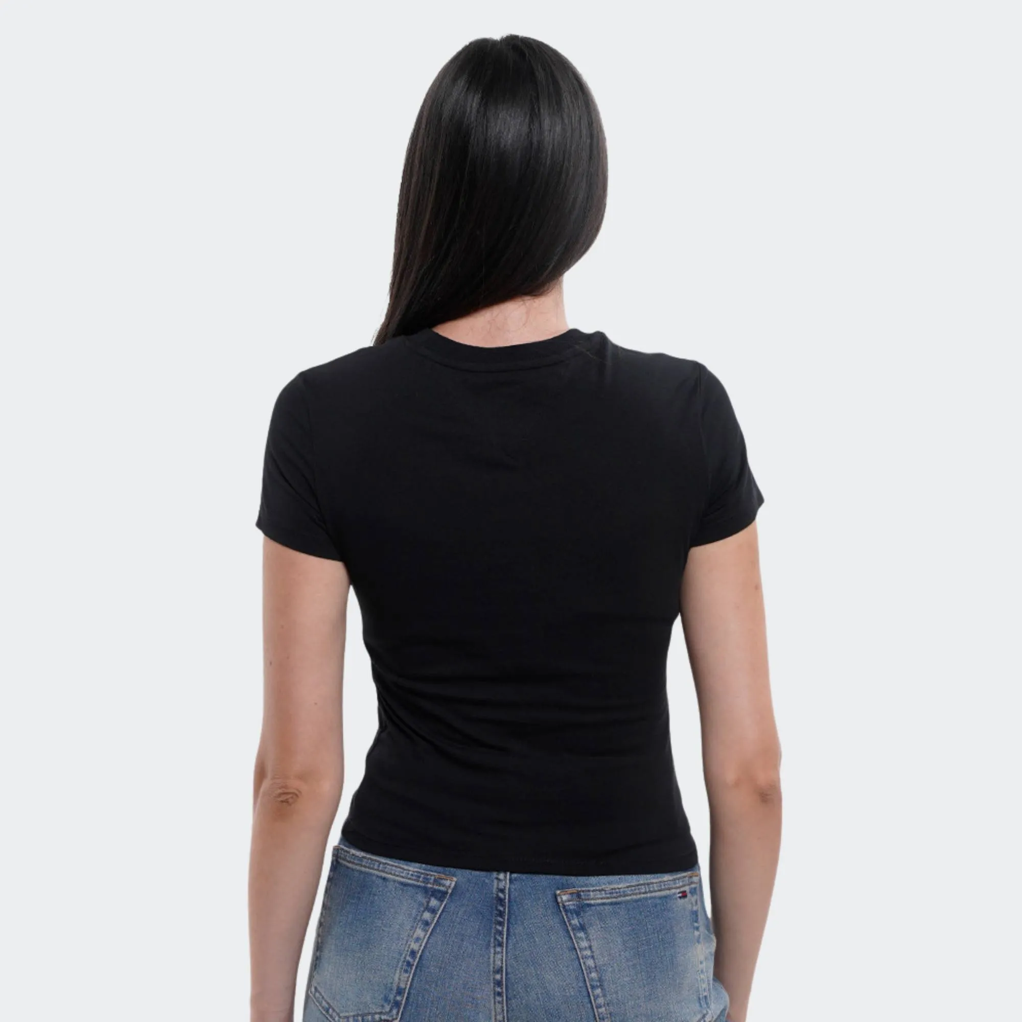 TOMMY JEANS WOMENS SLIM HEART TEE