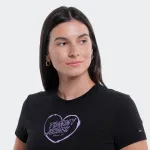 TOMMY JEANS WOMENS SLIM HEART TEE