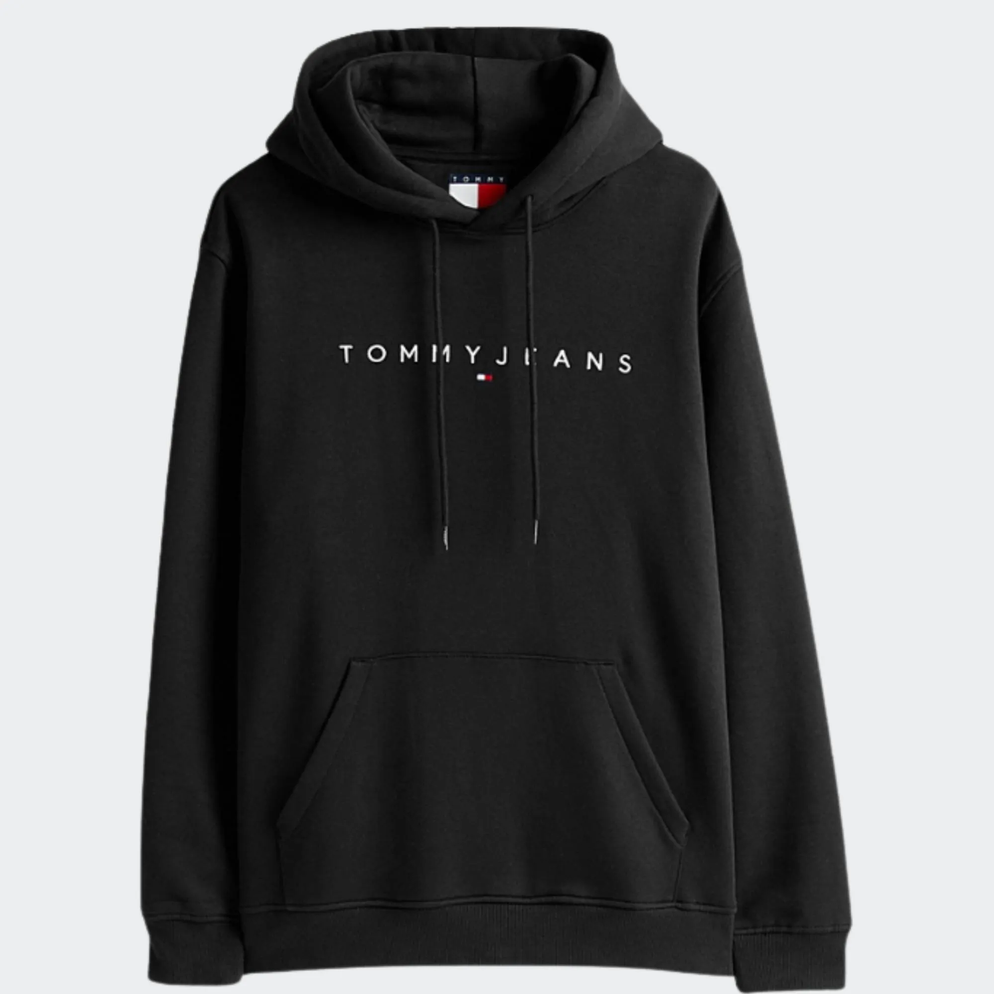 TOMMY JEANS MENS REGULAR LINEAR LOGO HOODIE