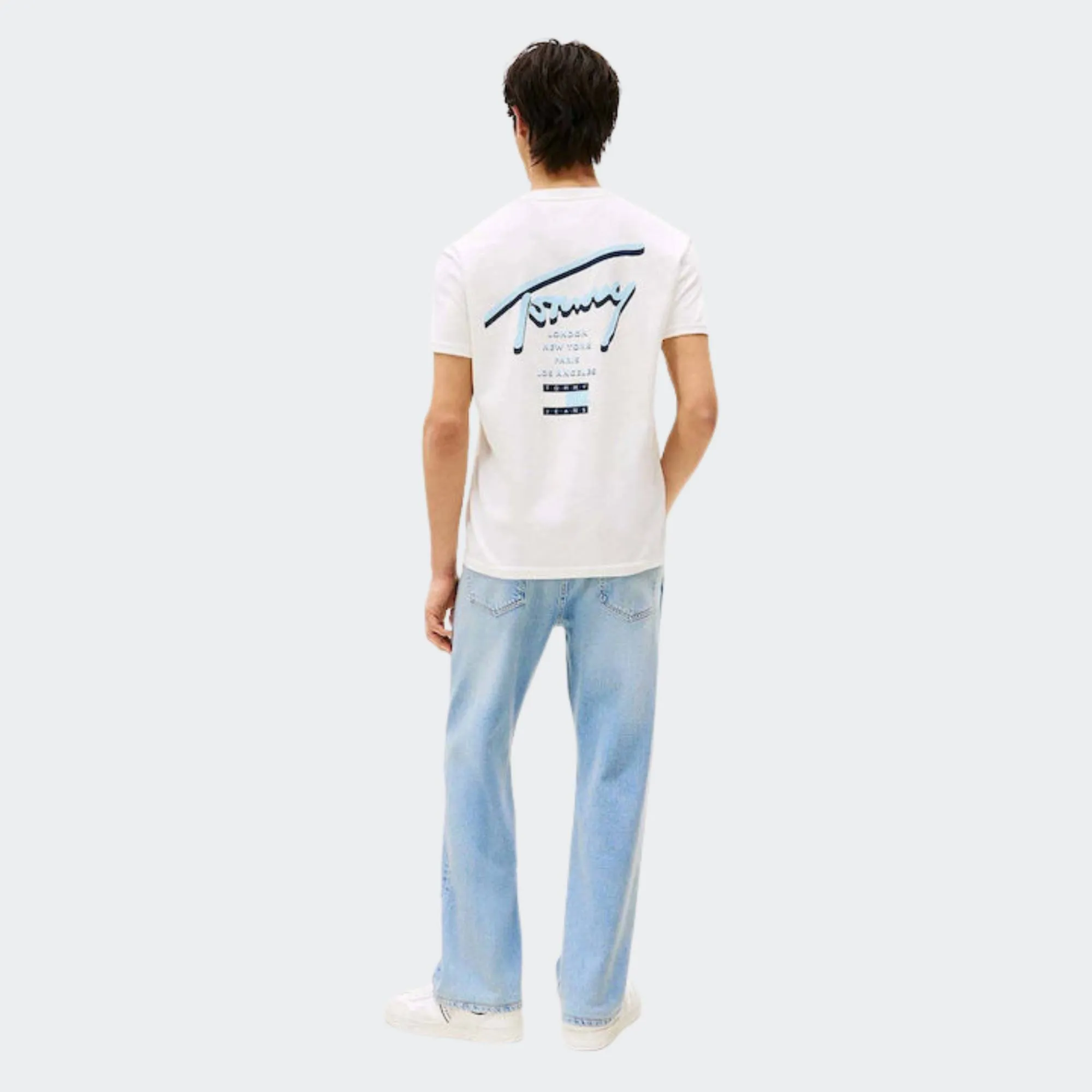 TOMMY JEANS MENS REGURAL SIGNATURE CITY TEE