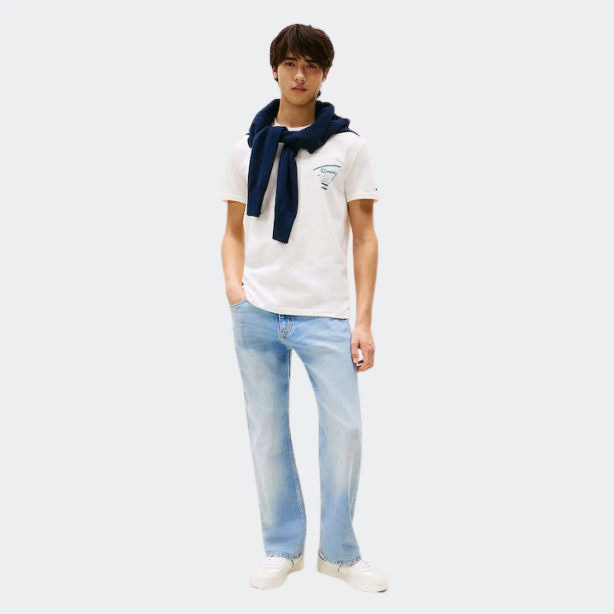 TOMMY JEANS MENS REGURAL SIGNATURE CITY TEE