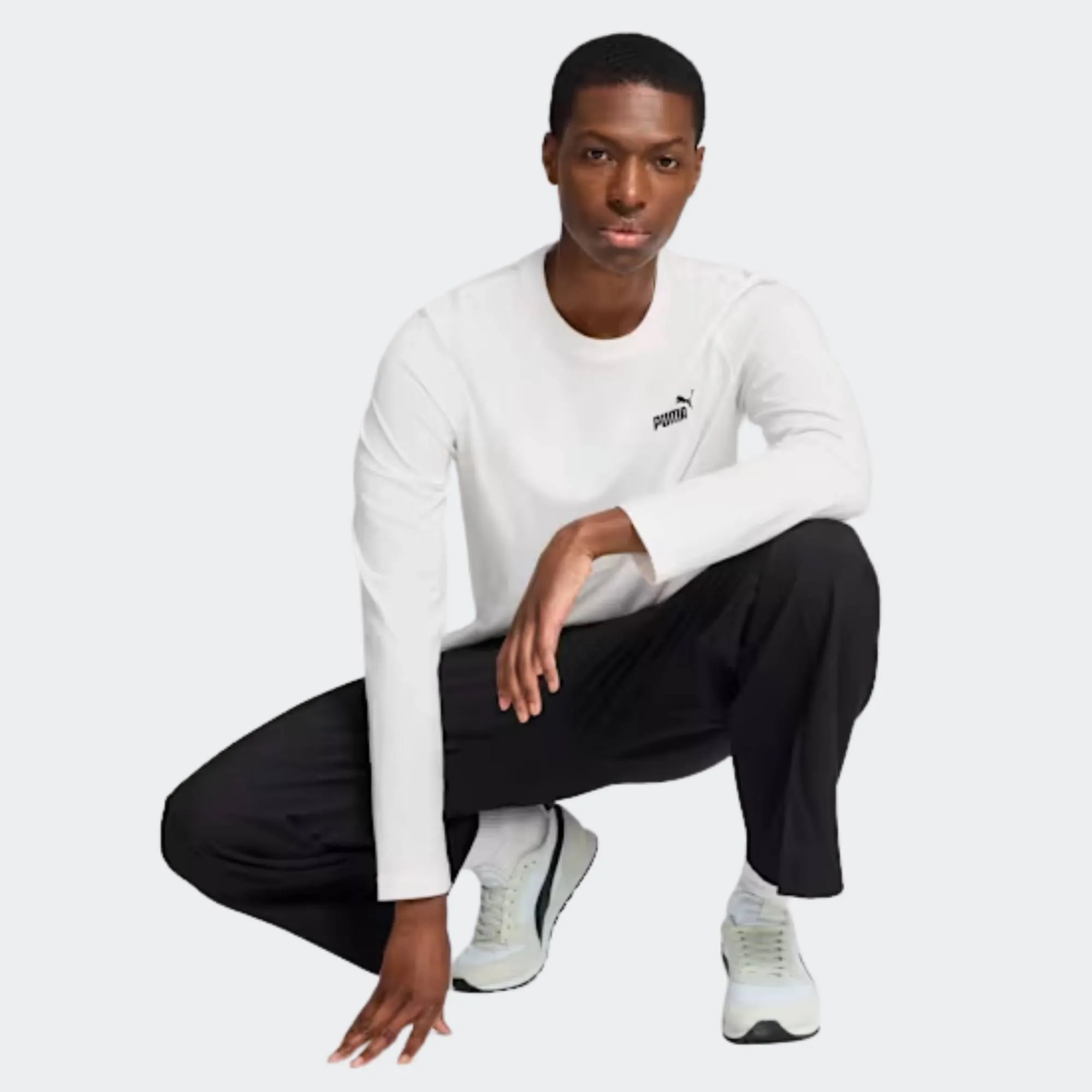 PUMA ESSENTIALS NO. 1 LOGO LONGSLEEVE TEE