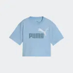 PUMA ESSENTIALS 2 COLOR NO. 1 LOGO  SHORT LENGTH GIRLS TEE