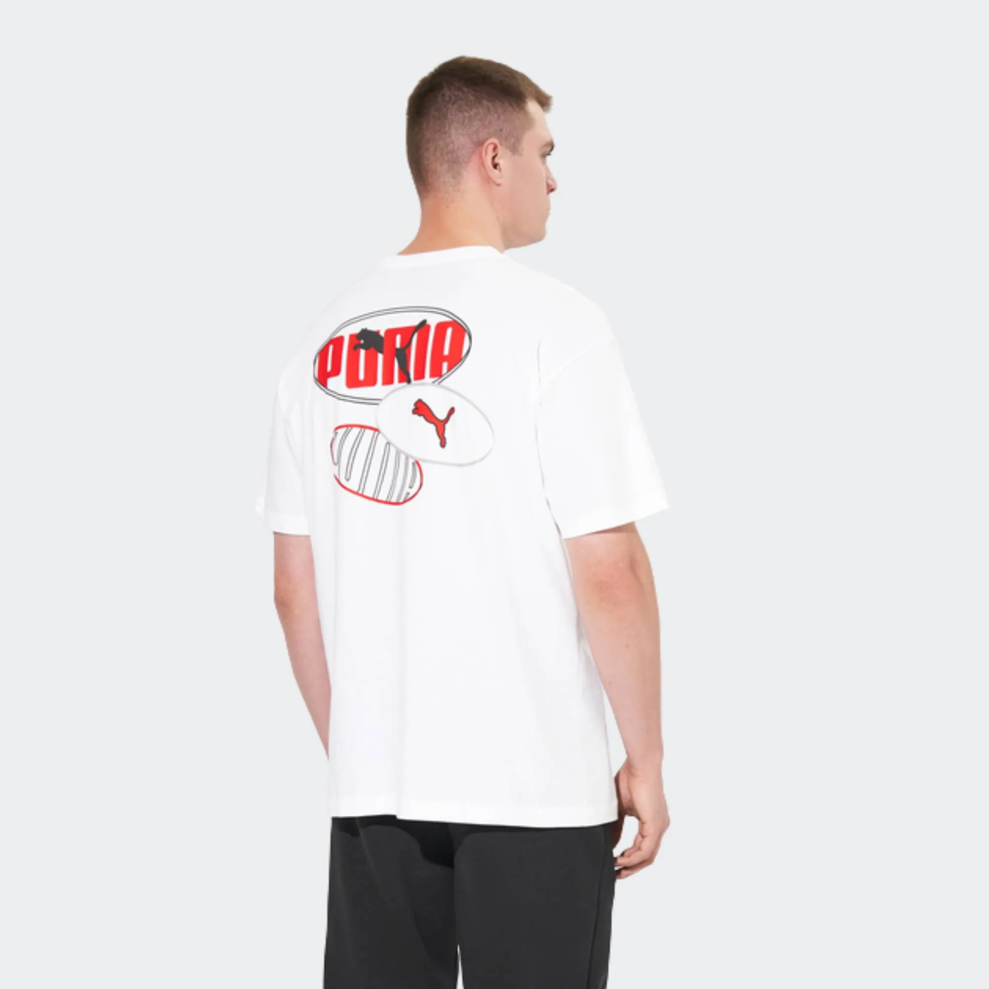 PUMA ESSENTIALS LOGO LAB RELAXED EXECUTION TEE