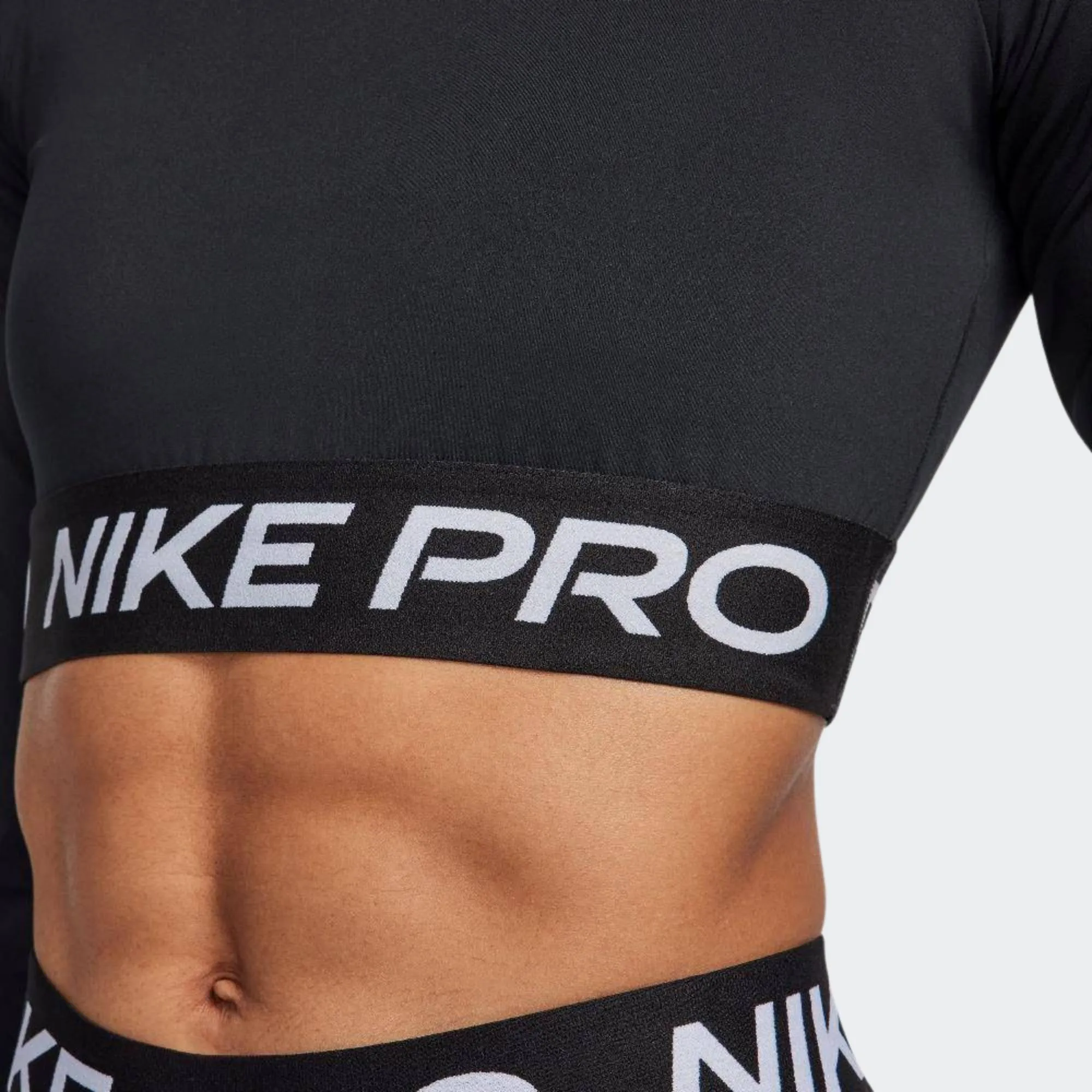 NIKE PRO WOMENS CROPPED LONG SLEEVE TOP