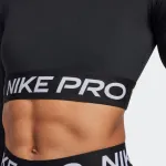 NIKE PRO WOMENS CROPPED LONG SLEEVE TOP