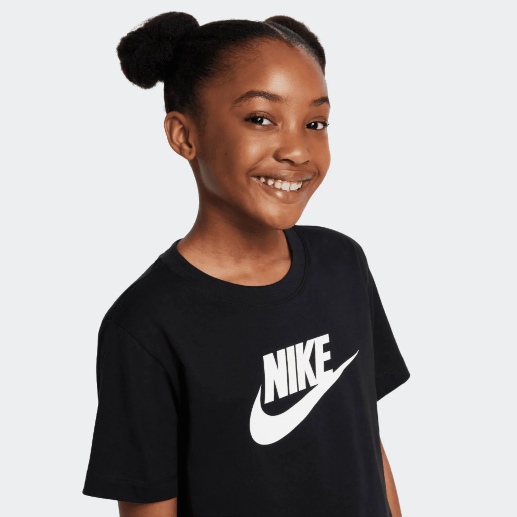NIKE GIRLS NSW T SHIRT CROP FUTURA HBR