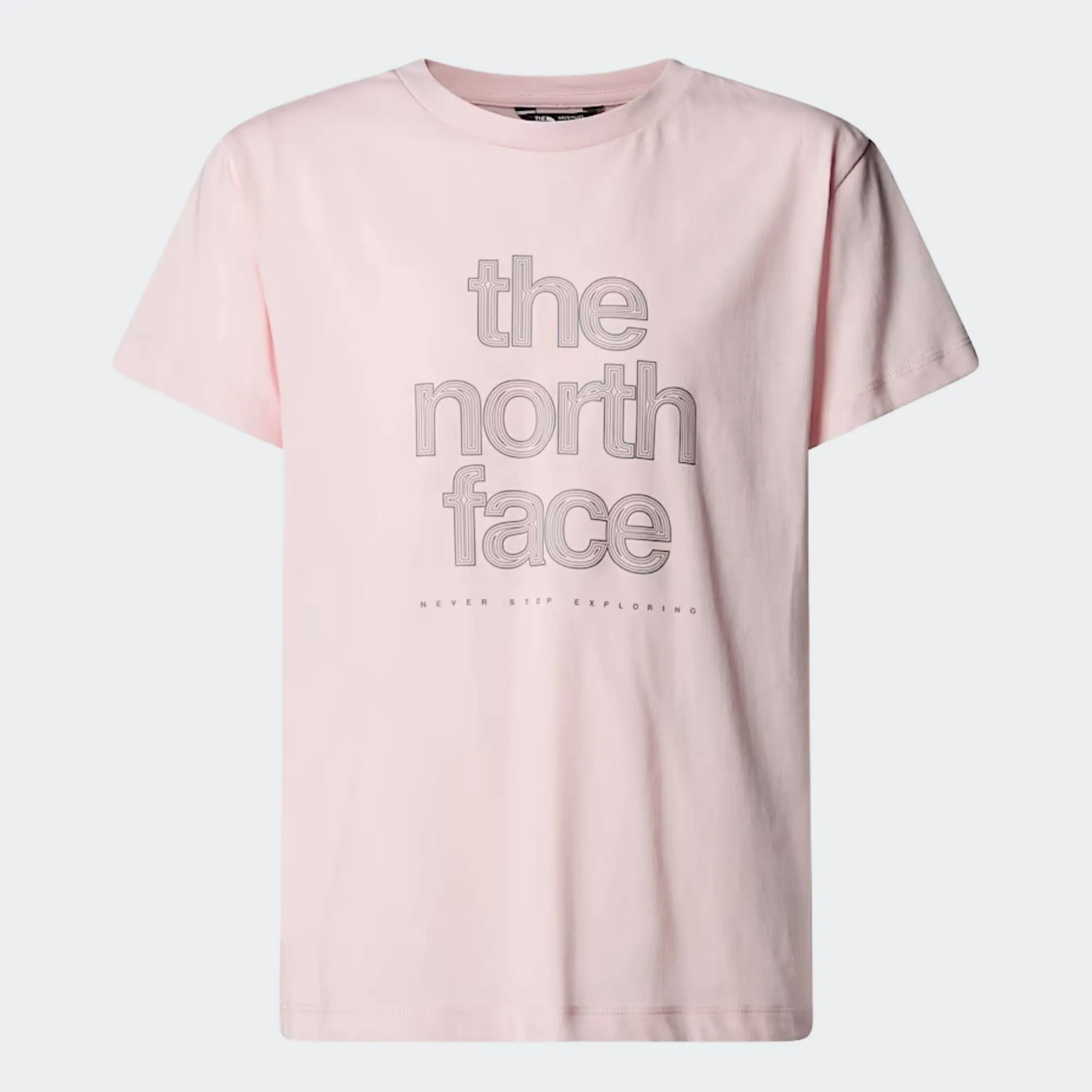 THE NORTH FACE GIRLS REFLECTIVE LOGO RELAXED TEE
