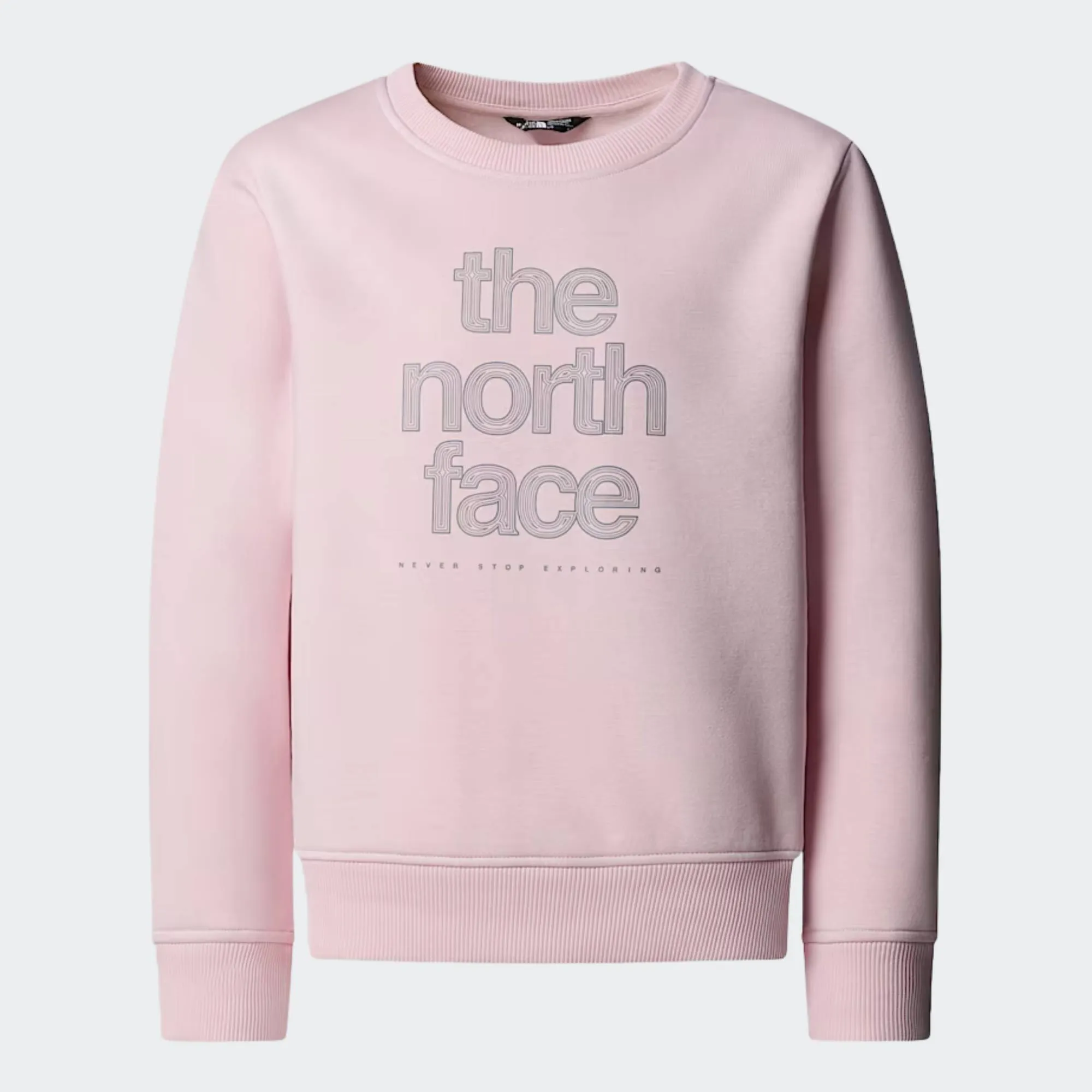 THE NORTH FACE GIRLS REFLECTIVE LOGO RELAXED CREW