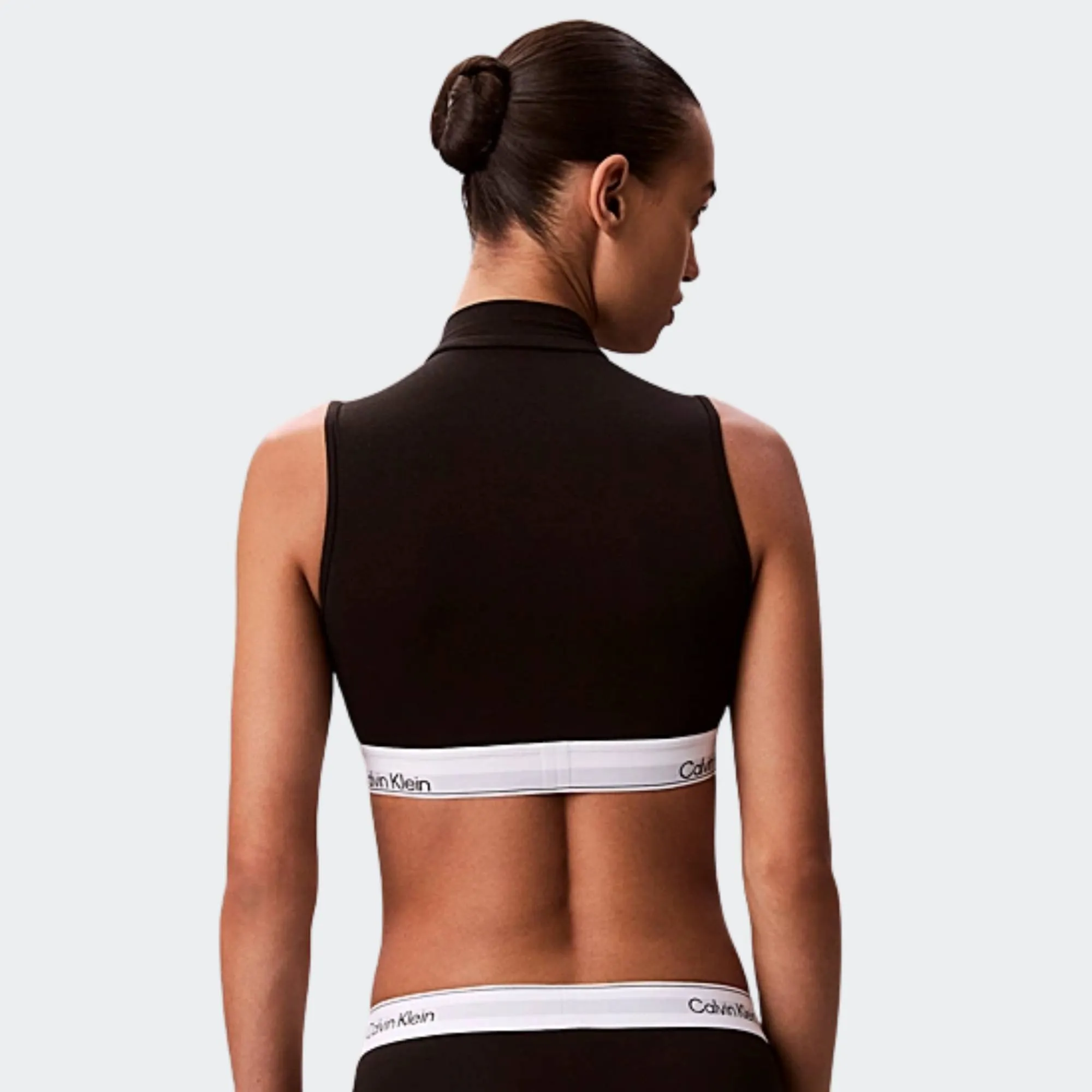 CALVIN KLEIN LIGHTLY LINED MOCKNECK TSHIRT