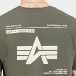 ALPHA INDUSTRIES LABEL BACK PRINT T-SHIRT