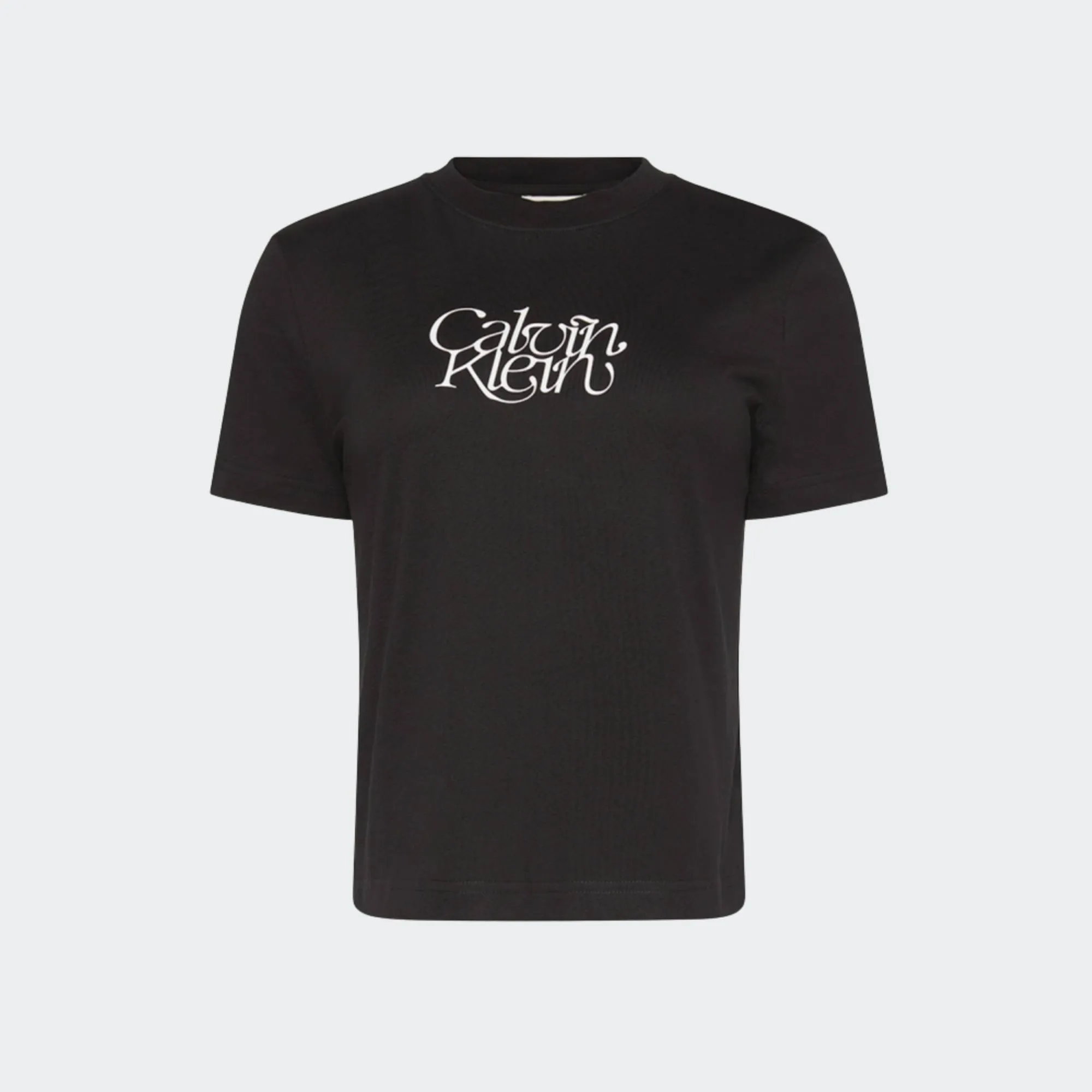 CALVIN KLEIN JEANS FITTED SCRIPT TSHIRT
