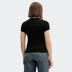 TOMMY JEANS SLIM  ESSENTIAL LOGO RIB TEE