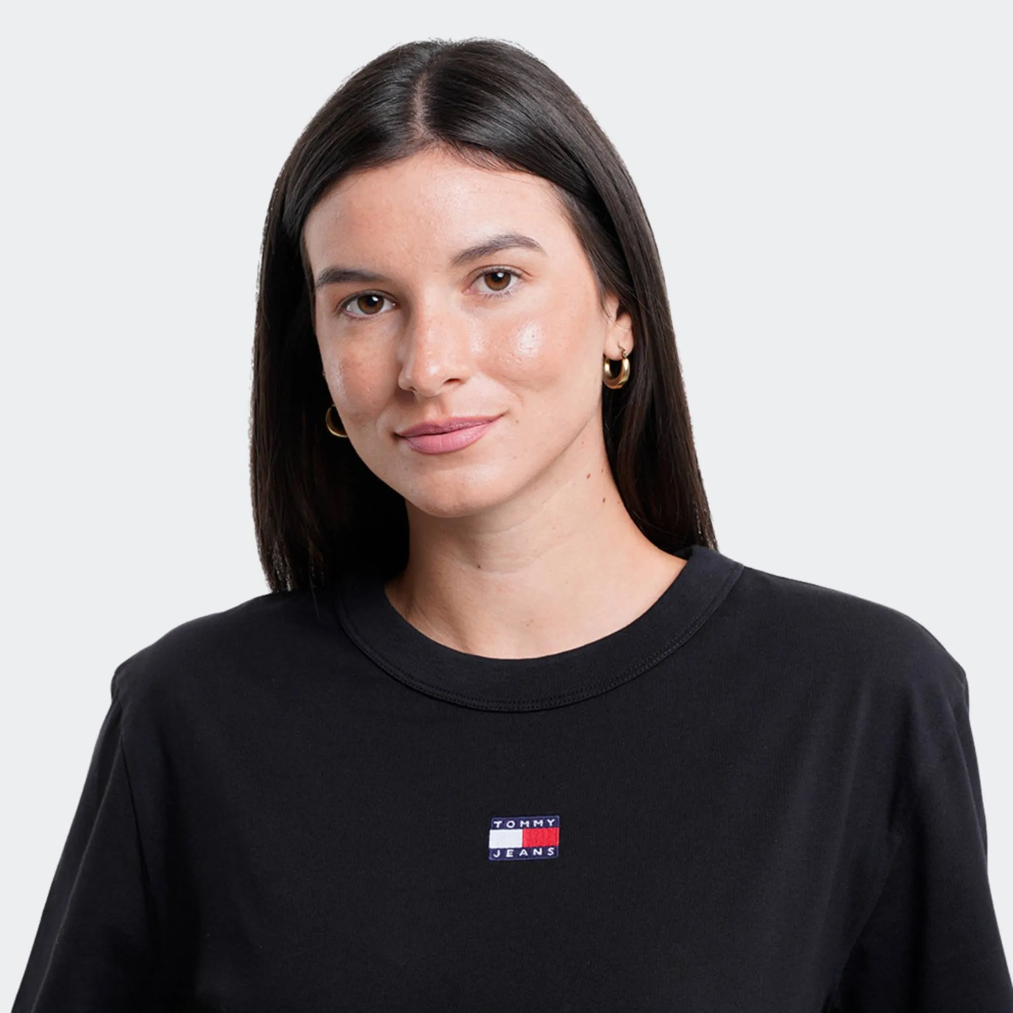 TOMMY JEANS WOMENS BOXY BADGE TEE