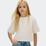 CALVIN KLEIN JEANS VELVET MONOGRAM BOXY T-SHIRT