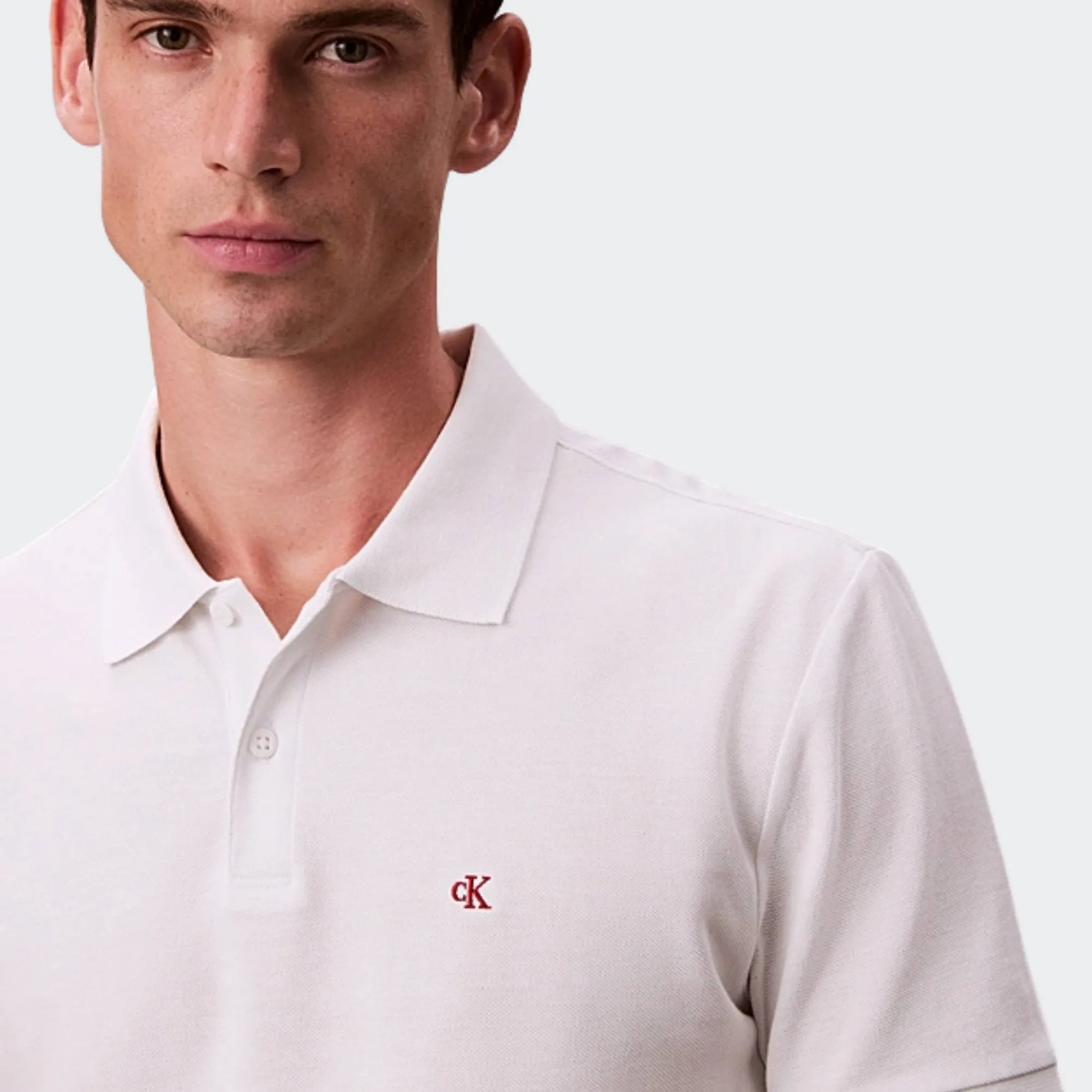 CALVIN KLEIN JEANS MONOGRAM PIQUE POLO