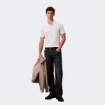 CALVIN KLEIN JEANS MONOGRAM PIQUE POLO