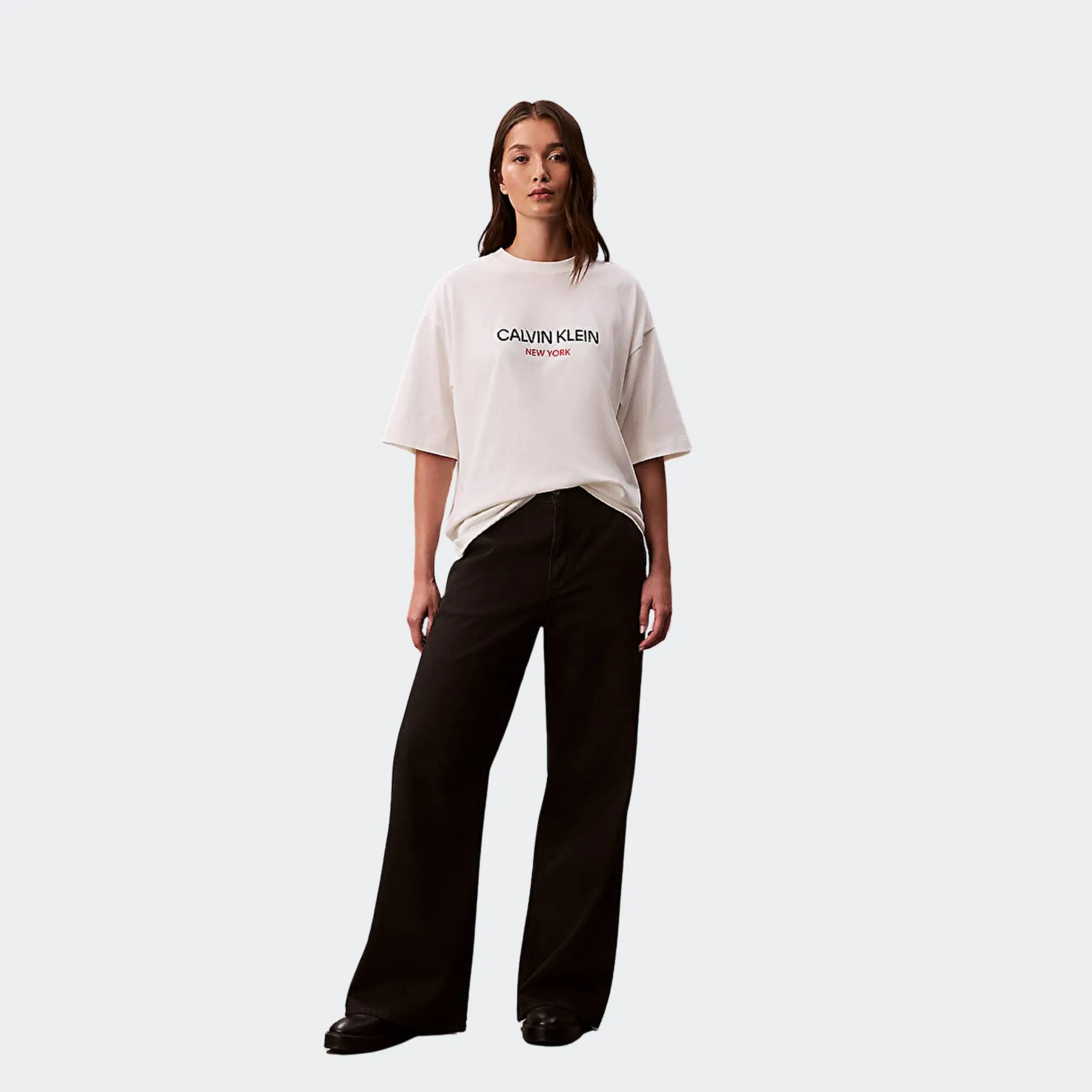 CALVIN KLEIN JEANS RELAXED SEQUIN LOGO TEE