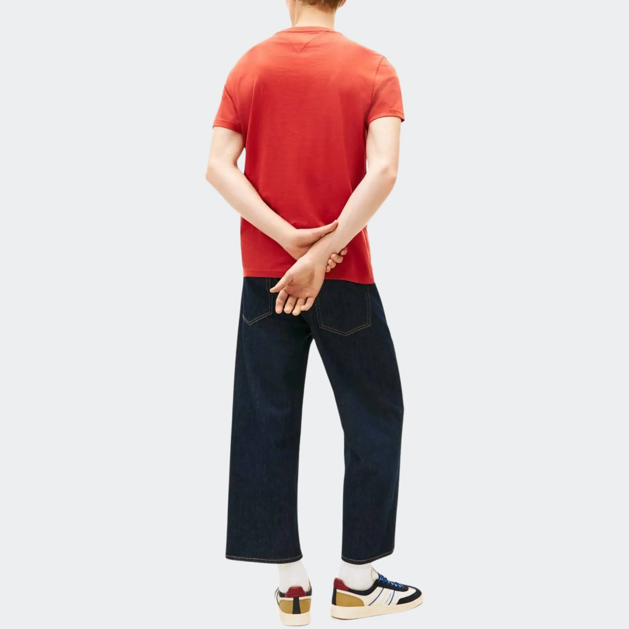 TOMMY JEANS SLIM ESSENTIAL FLAG TEE