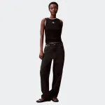 CALVIN KLEIN JEANS WOVEN LABEL 2X2 BABY RIB TANK